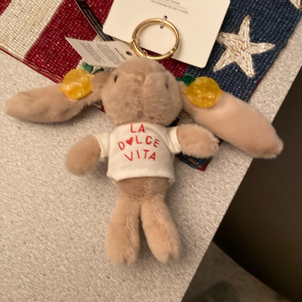 Aldo plush bag charm